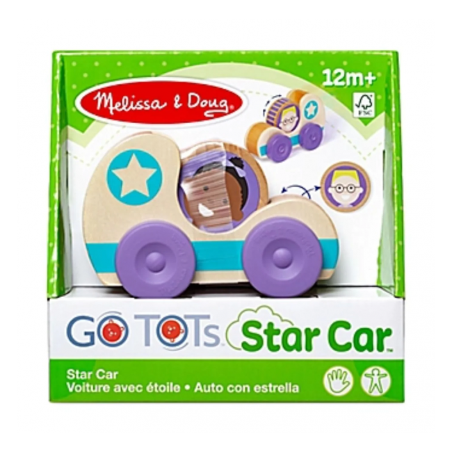 Masinuta din lemn blue star colectia go tots - okemd30747