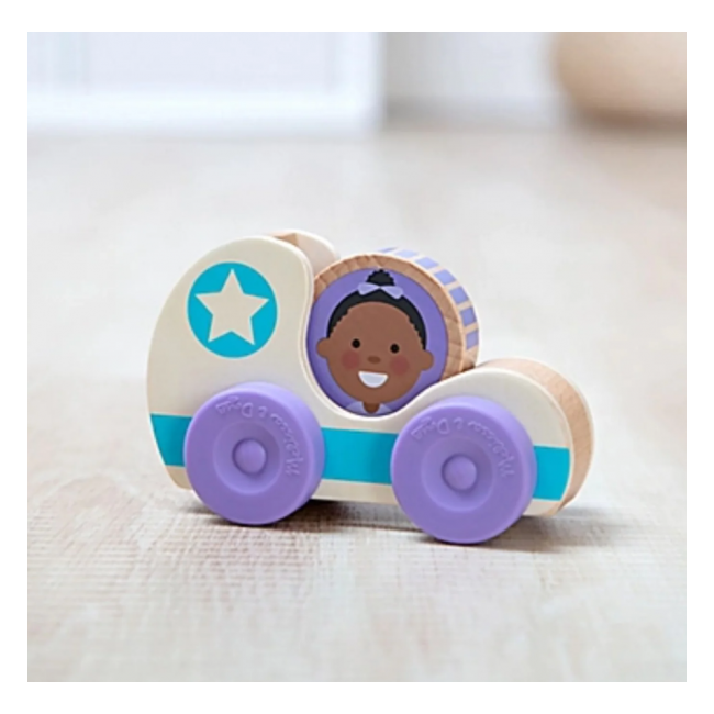 Masinuta din lemn blue star colectia go tots - okemd30747