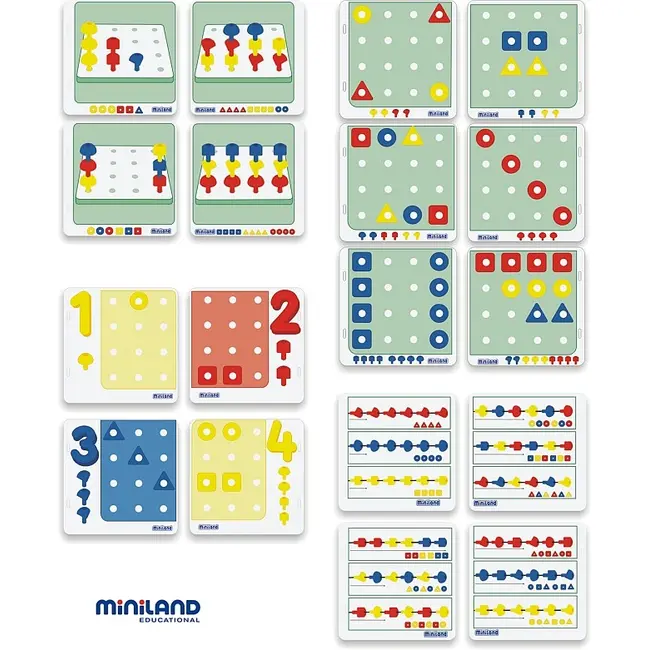 Mozaic jumbo pentru activitati matematice miniland - okeml31785
