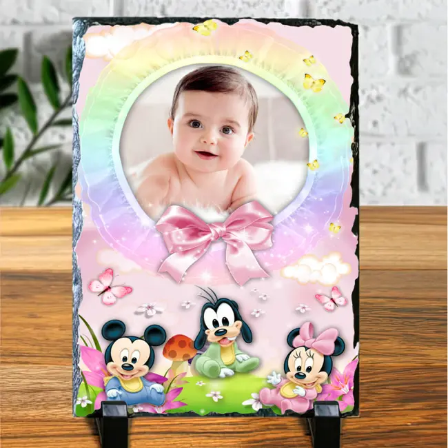 Placa Ardezie Minnie Si Mickey Mouse