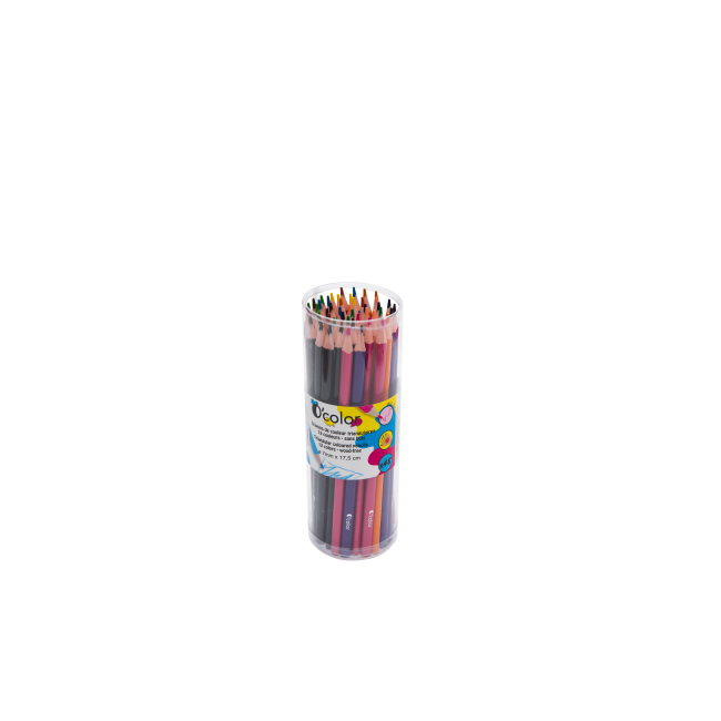 Set 48 creioane colorate triunghiulare - okelfc1852