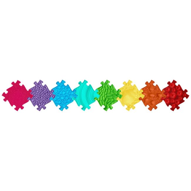 Set covorase ortopedice senzoriale tip puzzle curcubeu - okemfk-079