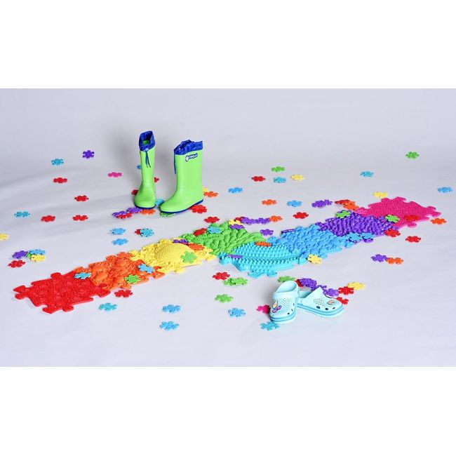 Set covorase ortopedice senzoriale tip puzzle curcubeu - okemfk-079