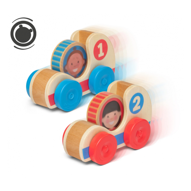 Set de doua masinute din lemn colectia go tots - okemd30737