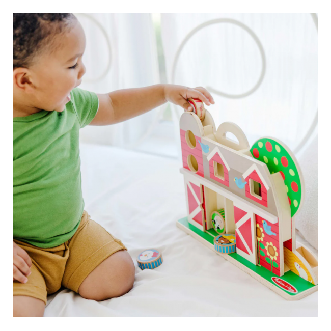 Set de joaca din lemn acrobatii la ferma colectia go tots - okemd30740