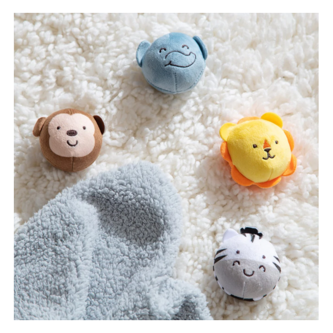 Set de jucarii pentru bebelusi animale safari - okemd30733