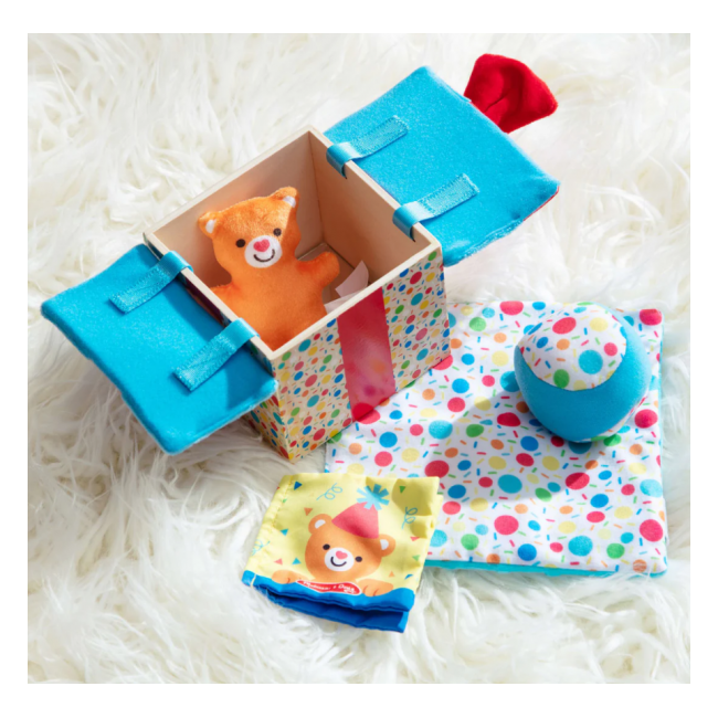 Set jucarii bebe in cutie cadou din lemn - okemd30731