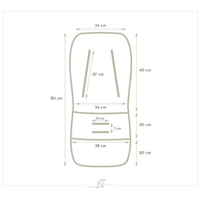 Insert Husa Bumbac Respirabila Carucior Sport Cu 2 Fete, Boho   Gasca Pjb604474