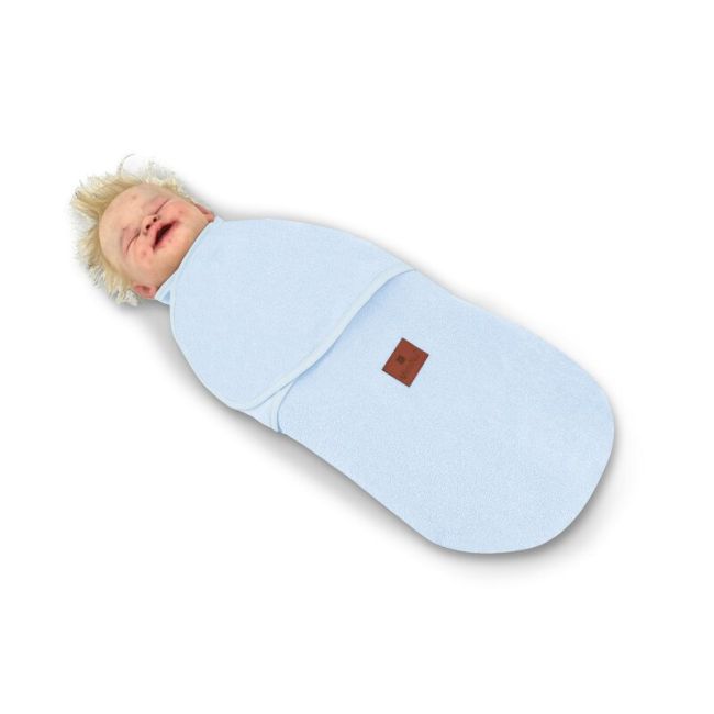 MimiNu - Sistem de infasare bebe, 0 - 3 luni, Din tesatura thermofrotte, Blue BYN6426972023290