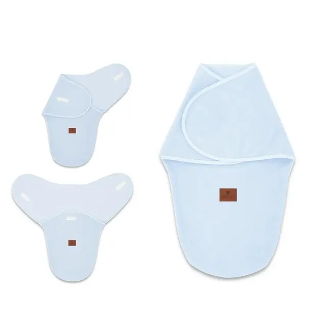 MimiNu - Sistem de infasare bebe, 0 - 3 luni, Din tesatura thermofrotte, Blue BYN6426972023290