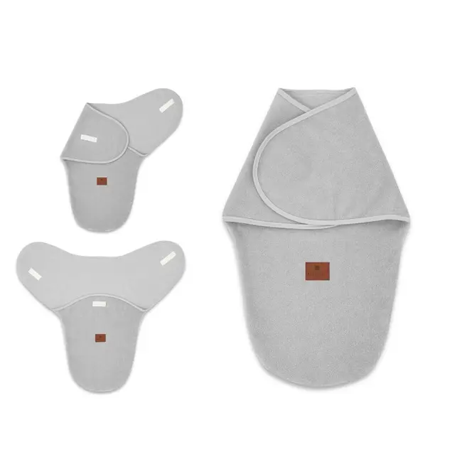 MimiNu - Sistem de infasare bebe, 0 - 3 luni, Din tesatura thermofrotte, Grey BYN6426972023269
