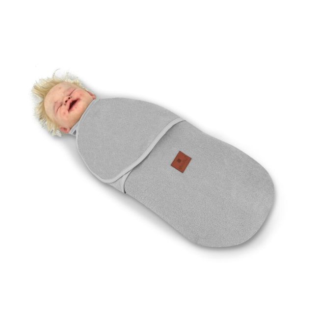 MimiNu - Sistem de infasare bebe, 0 - 3 luni, Din tesatura thermofrotte, Grey BYN6426972023269
