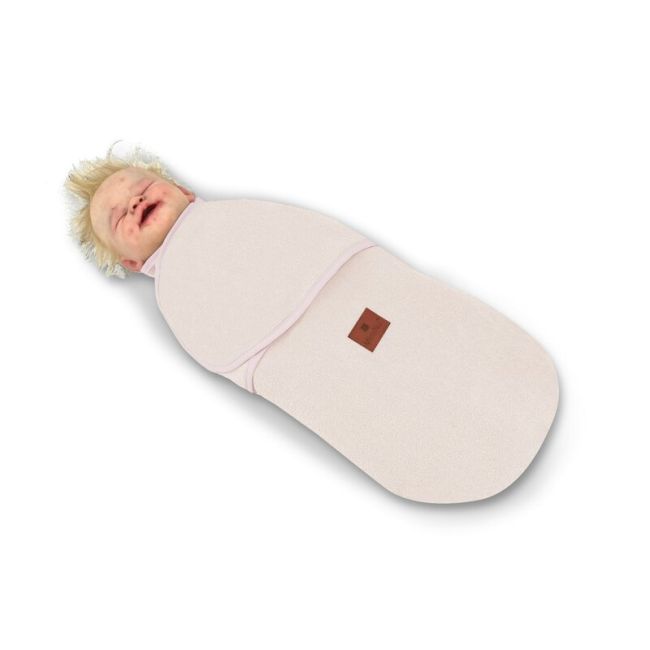 MimiNu - Sistem de infasare bebe, 0 - 3 luni, Din tesatura thermofrotte, Powder Pink BYN6426972023276