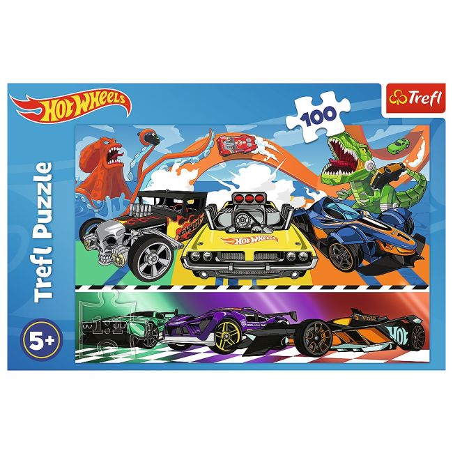 PUZZLE TREFL 100 HOT WHEELS MASINILE DE CURSE VIV16466