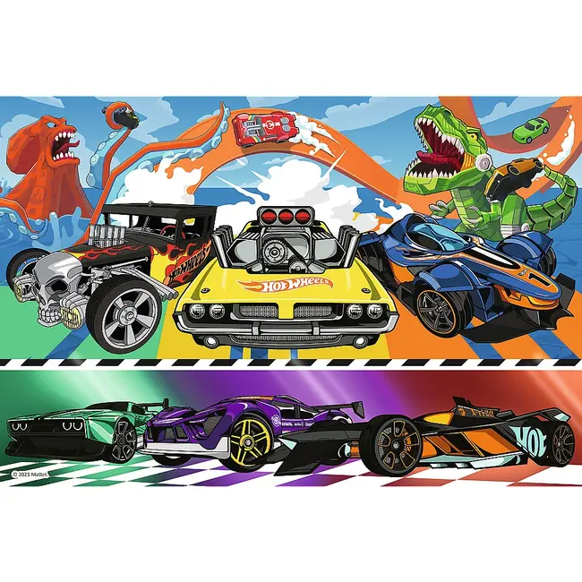 PUZZLE TREFL 100 HOT WHEELS MASINILE DE CURSE VIV16466