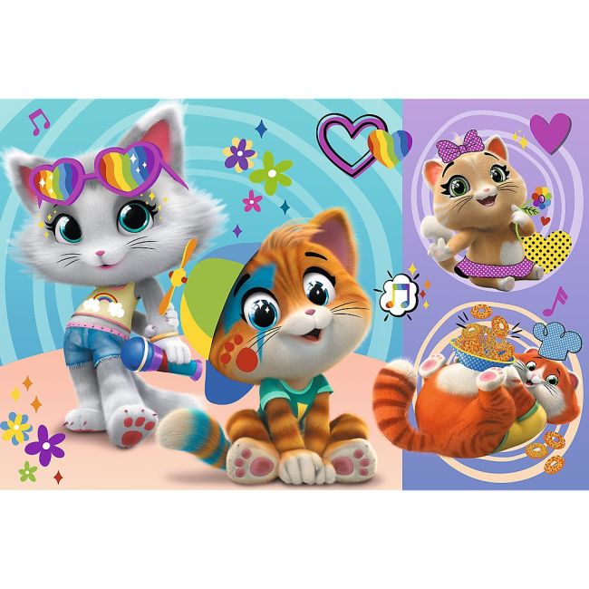 PUZZLE TREFL 24 MAXI 44 DE PISICI PISICILE FERICITE VIV14350