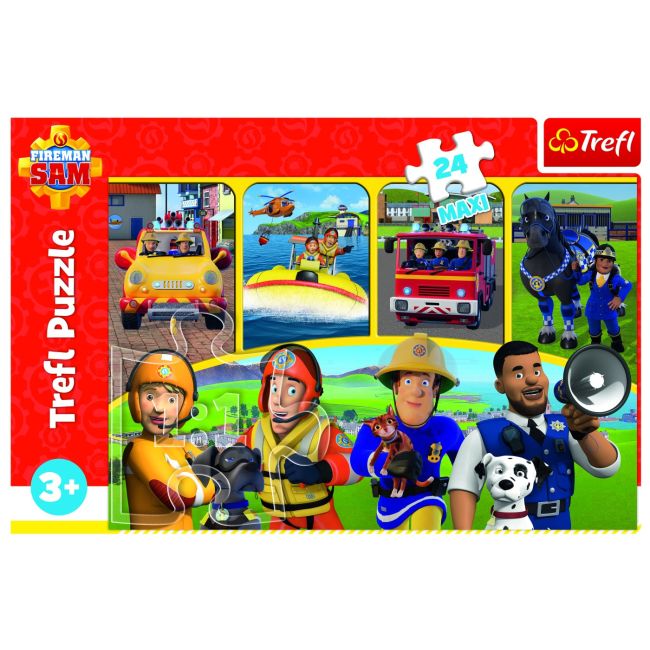 PUZZLE TREFL 24 MAXI POMPIERUL SAM VIV14356