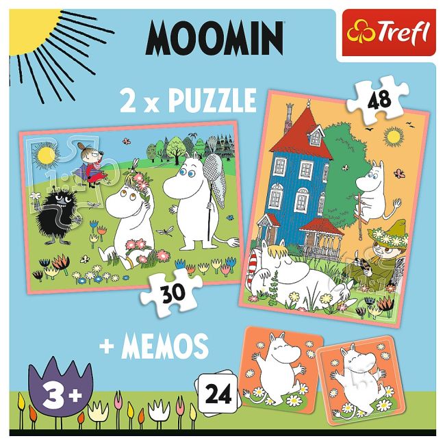 PUZZLE TREFL 2IN1 MEMO MOOMIN VIV93054