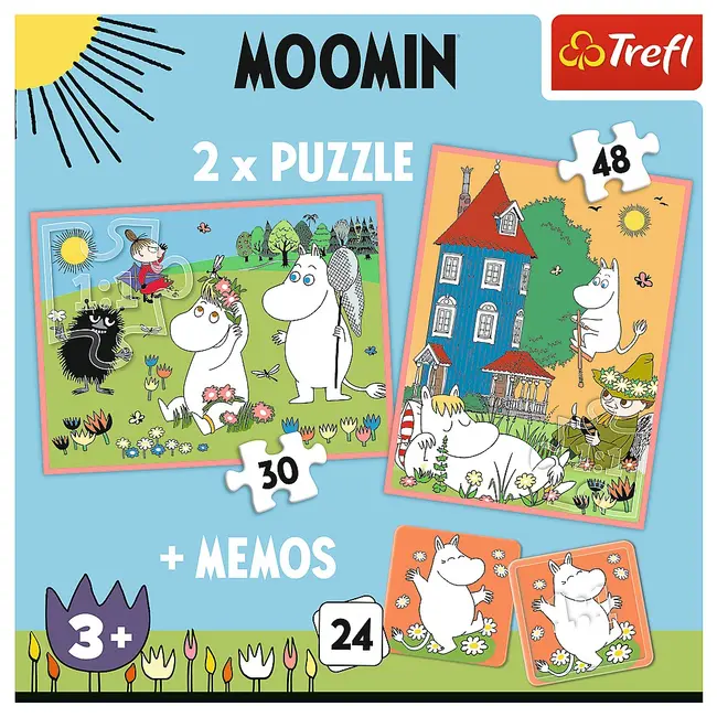 PUZZLE TREFL 2IN1 MEMO MOOMIN VIV93054