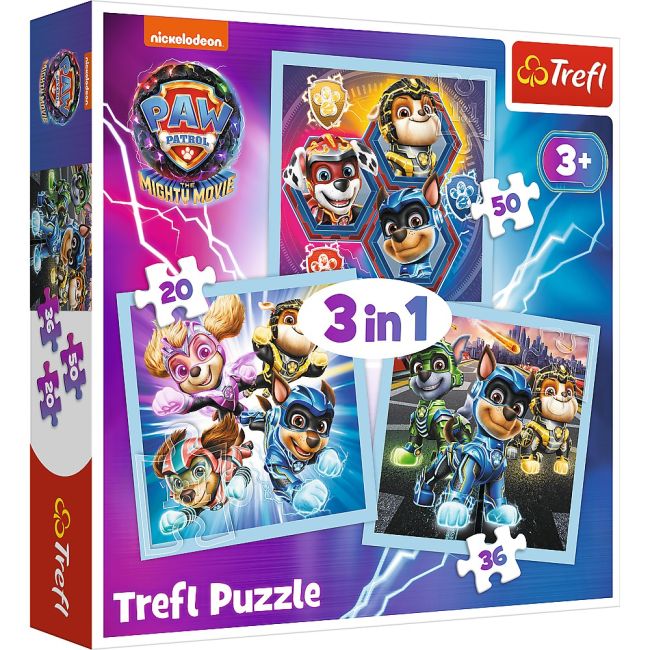 PUZZLE TREFL 3IN1 PATRULA CATELUSILOR PUTEREA CATEILOR VIV34869