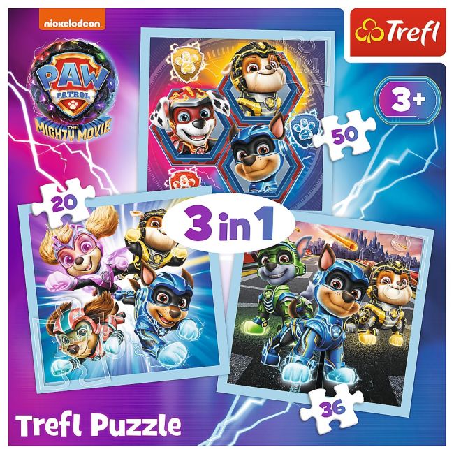 PUZZLE TREFL 3IN1 PATRULA CATELUSILOR PUTEREA CATEILOR VIV34869