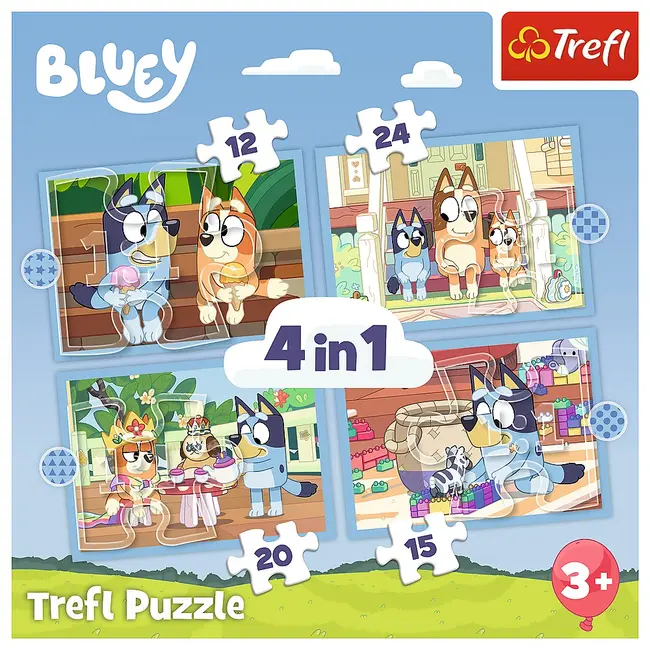 PUZZLE TREFL 4IN1 BLUEY SI LUMEA EI VIV34637