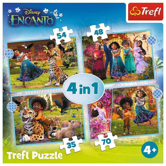 PUZZLE TREFL 4IN1 ENCANTO LUMEA MAGICA VIV34615