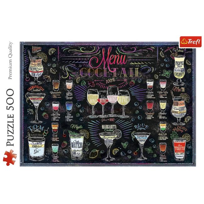 PUZZLE TREFL 500 MENIUL DE COCKTAILURI VIV37452