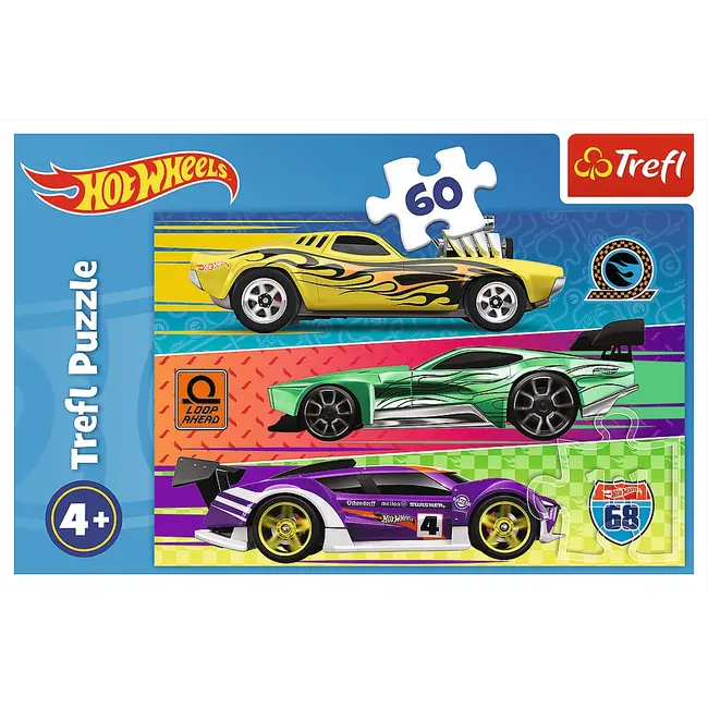 PUZZLE TREFL 60 HOT WHEELS CURSA VIV17389