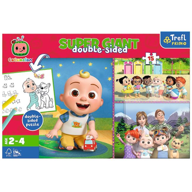 PUZZLE TREFL PRIMO SUPER GIANT 15 COCOMELON VIV42011