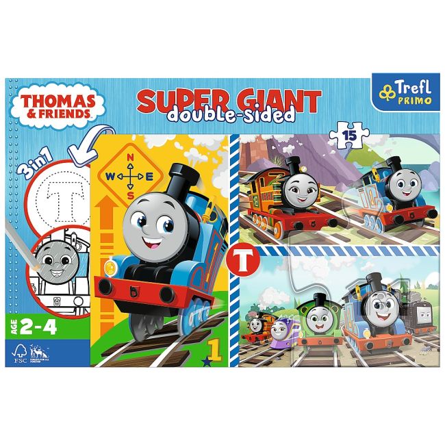 PUZZLE TREFL PRIMO SUPER GIANT 15 THOMAS VIV42008