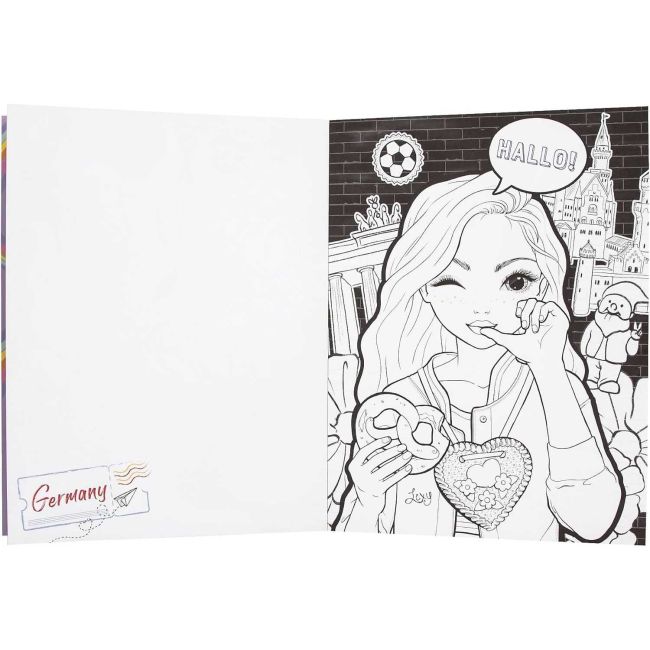 Carte de colorat 40 teme Top Model Colour and Design Depesche PT12451 BBJPT12451_Initiala