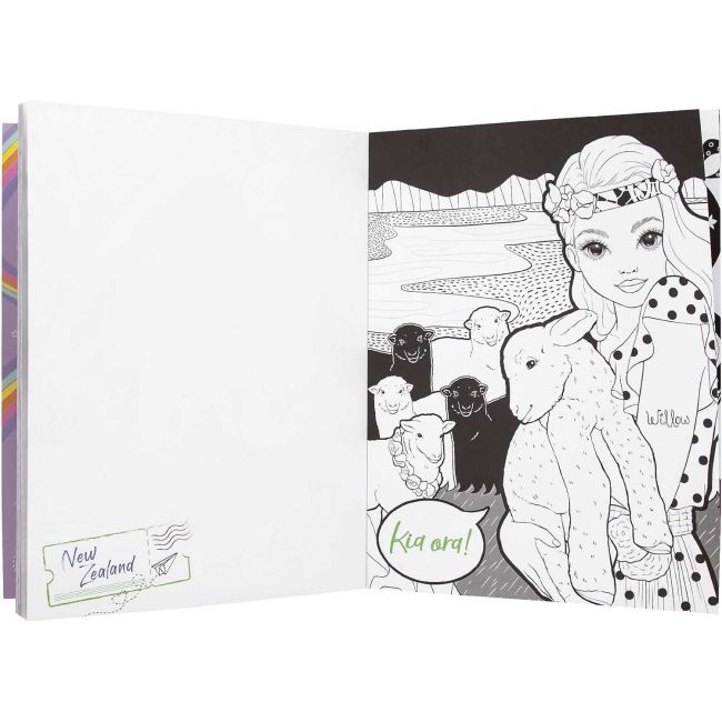 Carte de colorat 40 teme Top Model Colour and Design Depesche PT12451 BBJPT12451_Initiala