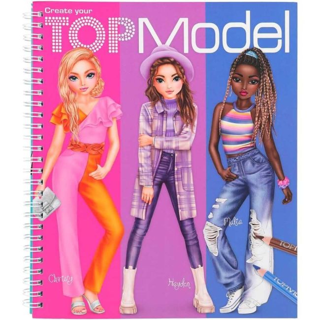 Carte de colorat Create Your TOPModel Christy Hayden and Malia Depesche PT12447 BBJPT12447_Initiala