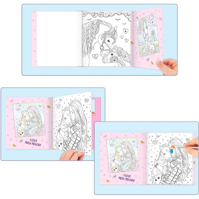 Carte de colorat cu apa Miss Melody, 30 pagini Depesche PT12576 BBJPT12576_Initiala