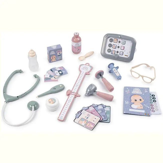 Centru de ingrijire pentru papusi smoby baby care center albastru cu accesorii hubs7600240305