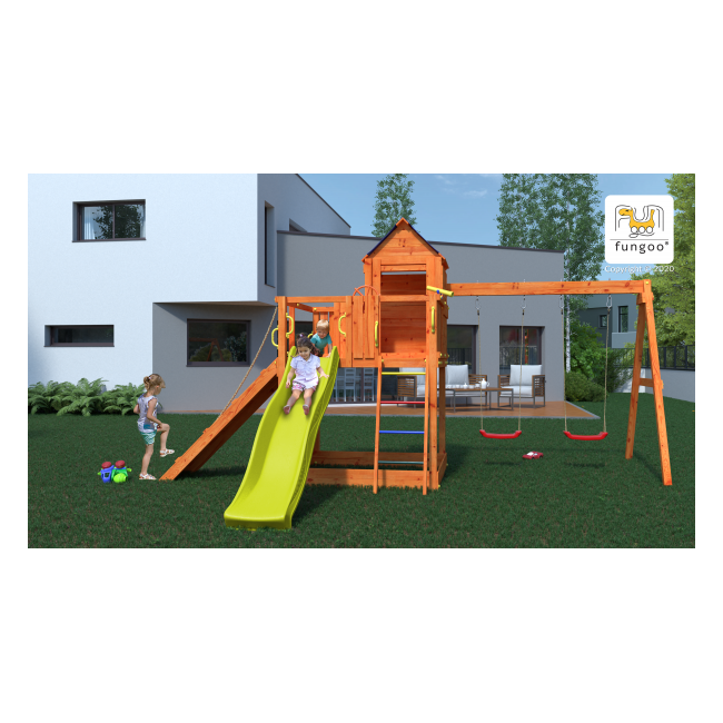 Complex joaca din lemn 7in1 fungoo treehouse - okefu05130pt