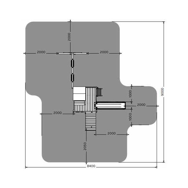 Complex joaca din lemn 7in1 fungoo treehouse - okefu05130pt