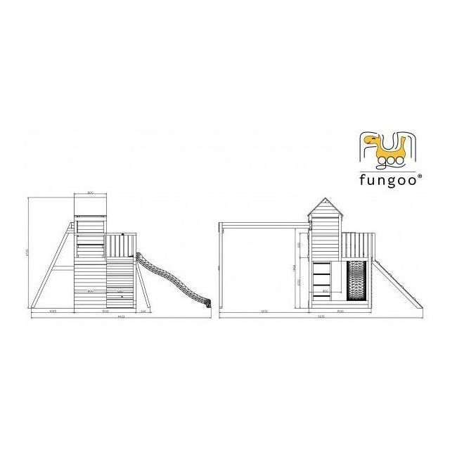 Complex joaca din lemn 7in1 fungoo treehouse - okefu05130pt