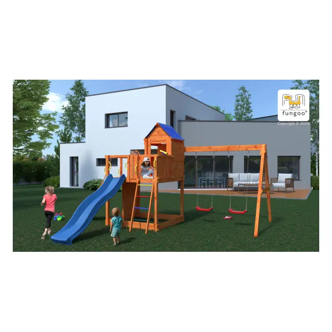 Complex joaca din lemn 7in1 fungoo treehouse - okefu05130pt