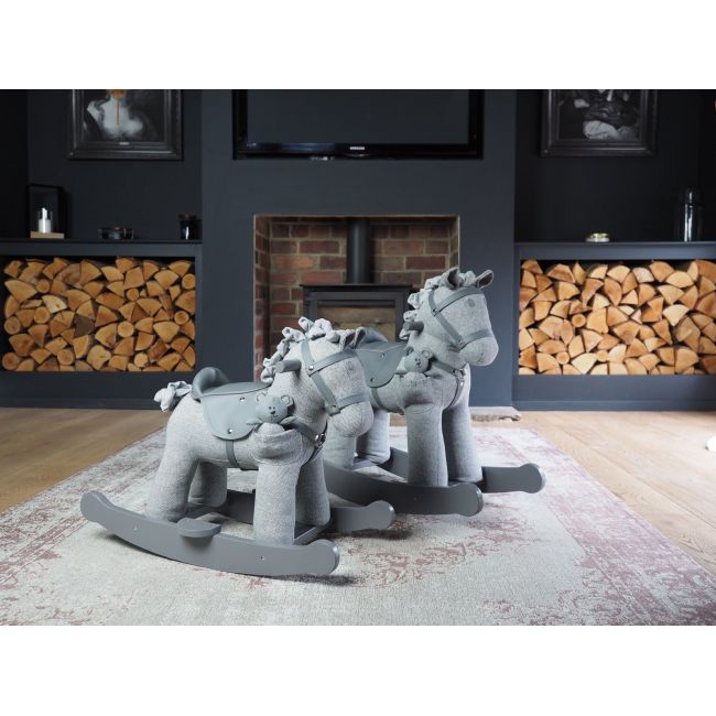 Little Bird Told Me - Stirling  Mac Rocking Horse, Pentru Copii De Peste 9 Luni, Jucarie Moale Inclusa Cu Balansoare Din Lemn, Tesaturi Senzoriale Pentru Fetite Si Baieti Pjblb3098
