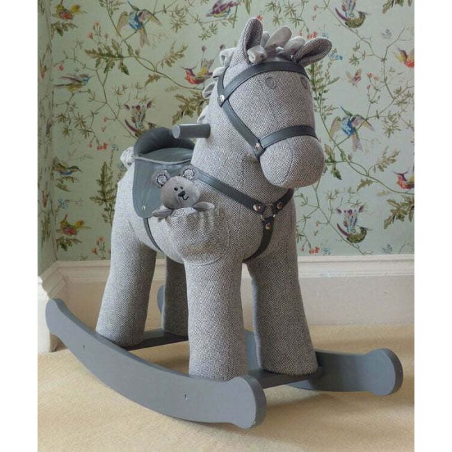Little Bird Told Me - Stirling  Mac Rocking Horse, Pentru Copii De Peste 9 Luni, Jucarie Moale Inclusa Cu Balansoare Din Lemn, Tesaturi Senzoriale Pentru Fetite Si Baieti Pjblb3098