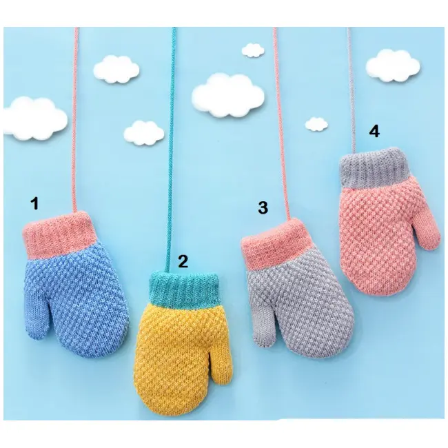 Manusi imblanite cu snur pentru bebelusi MDHT2023-84