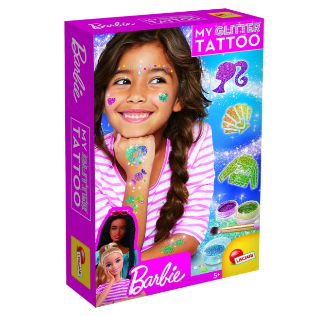 Setul meu de tatuaje cu sclipici - barbie