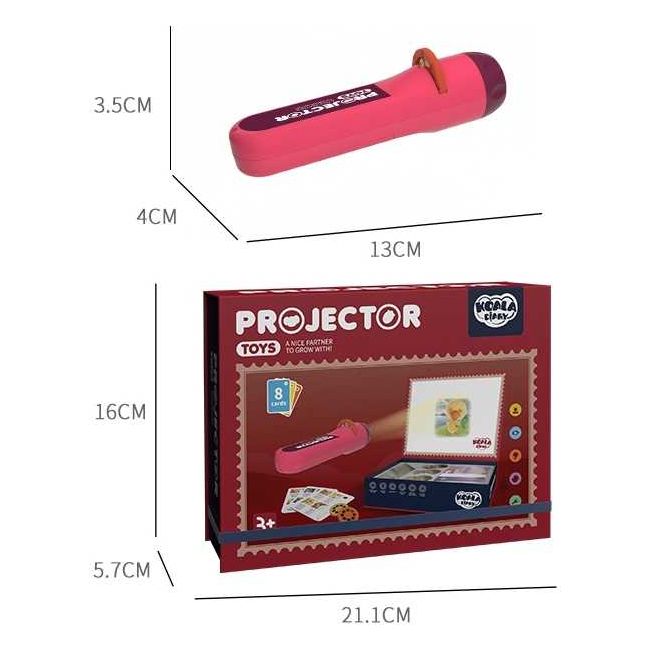 Teatru de povesti cu proiector, 6 povesti in Limba Romana Koala Diary KD80601RO BBJKD80601RO_Roz