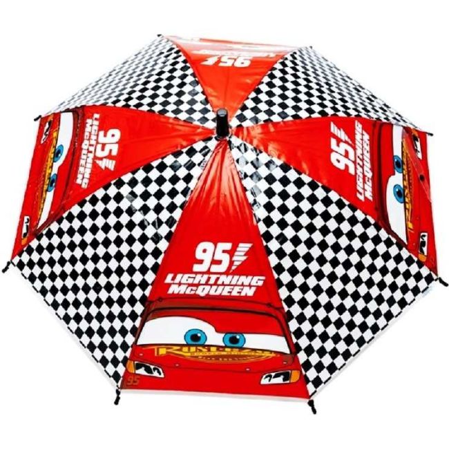 Umbrela copii POE semiautomata Cars 95 Lightning McQueen, diametru 74 cm EPLUSM EPMDISC52509449 BBJEPMDISC52509449_Rosu