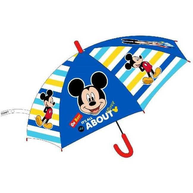 Umbrela copii POE semiautomata Mickey Oh Boy, diametru 74 cm EPLUSM EPMDISMFB5250A047 BBJEPMDISMFB5250A047_Albastru