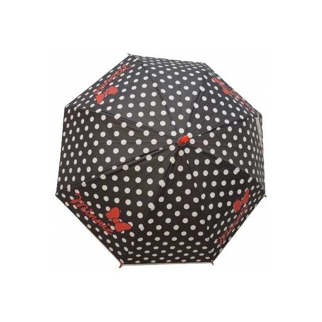 Umbrela copii POE semiautomata Minnie Black and White Dots, diametru 75 cm EPLUSM EPMDISMF52509037W BBJEPMDISMF52509037W_Negru