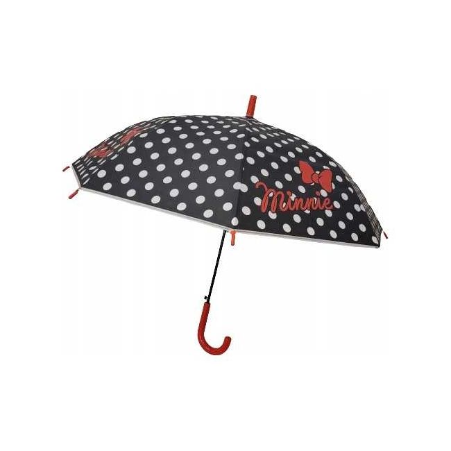 Umbrela copii POE semiautomata Minnie Black and White Dots, diametru 75 cm EPLUSM EPMDISMF52509037W BBJEPMDISMF52509037W_Negru