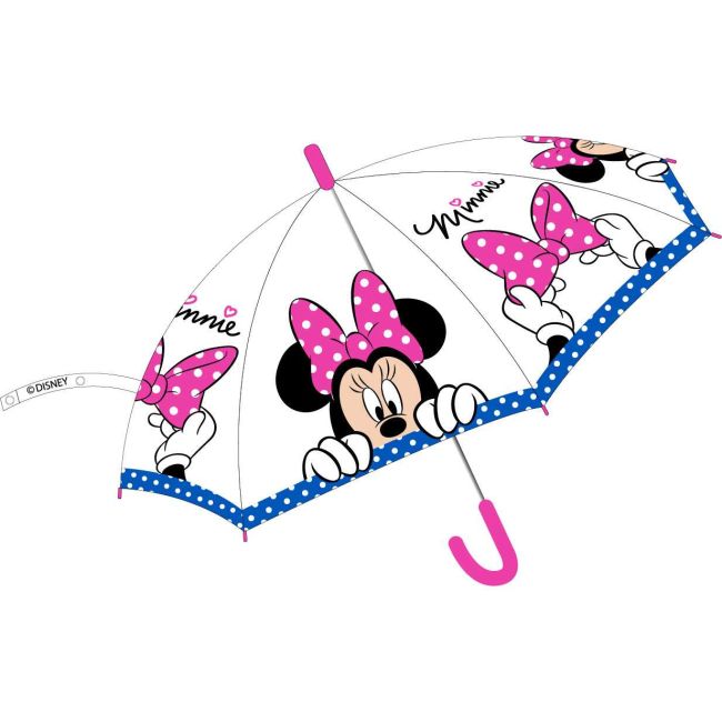 Umbrela copii POE semiautomata Minnie Pink Bow, diametru 74 cm EPLUSM EPMDISMF52509397W BBJEPMDISMF52509397W _Initiala